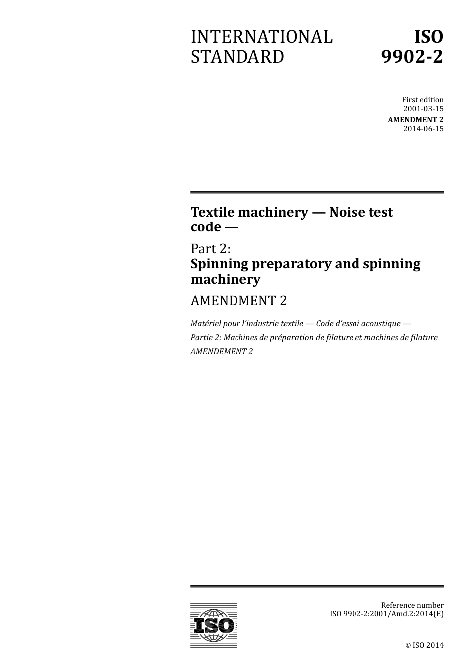 ISO 09902-2-2001 amd2-2014.pdf_第1页