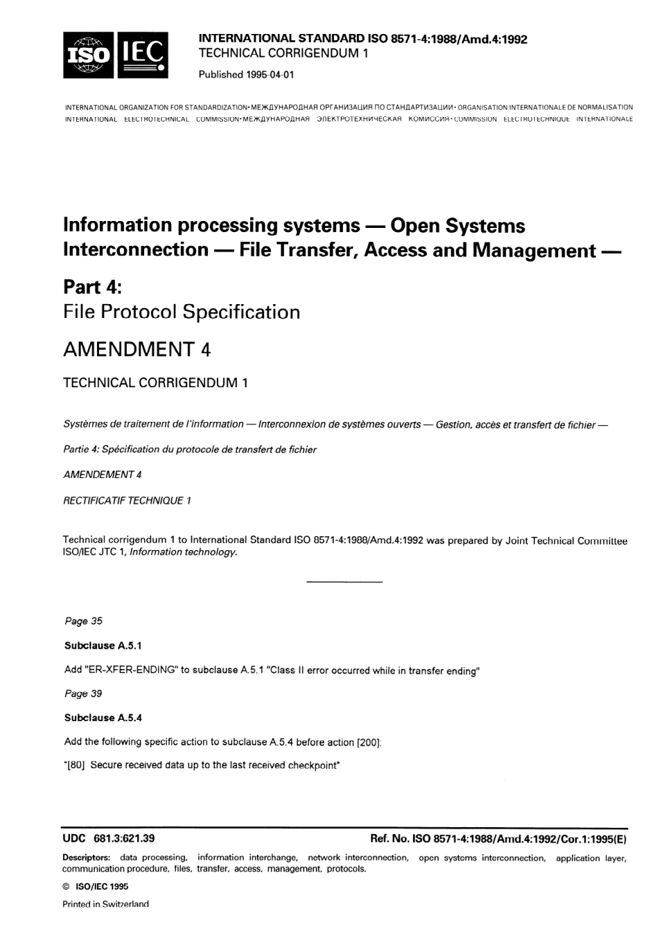 ISO 08571-4-1988 amd4-1992 cor1-1995.pdf_第1页