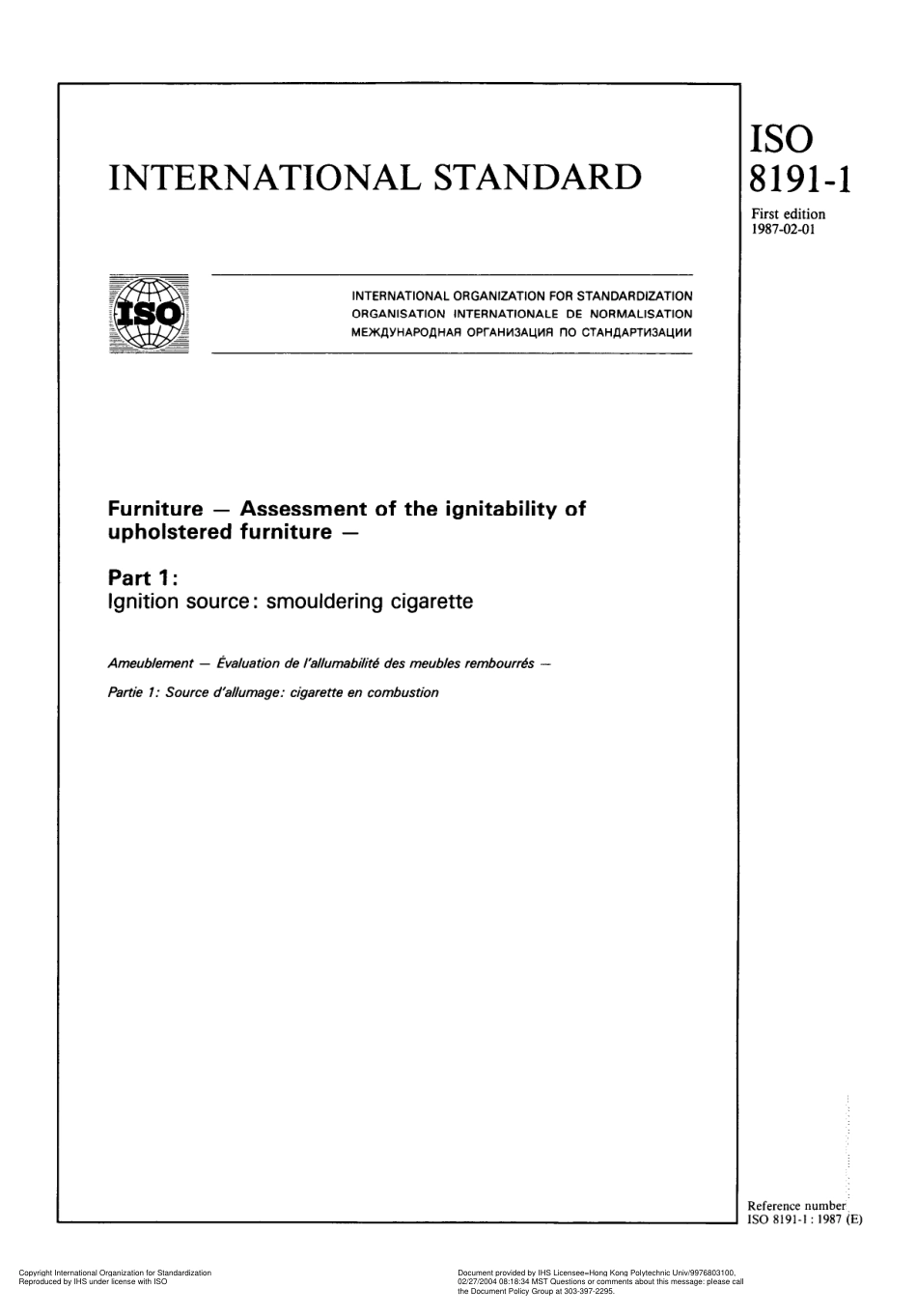 ISO 08191-1-1987 scan.pdf_第1页