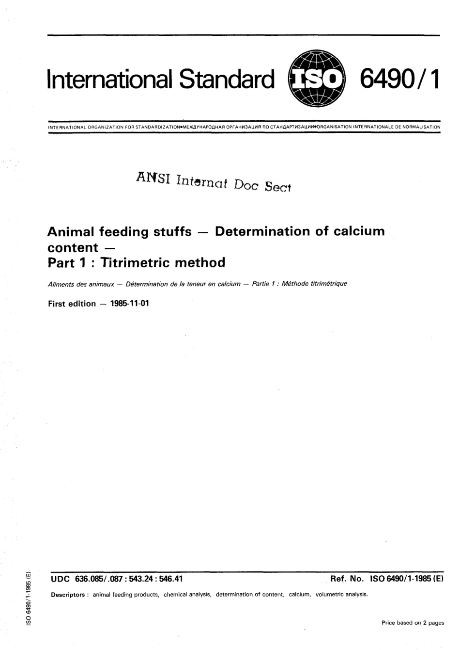 ISO 06490-1-1985 scan.pdf_第1页