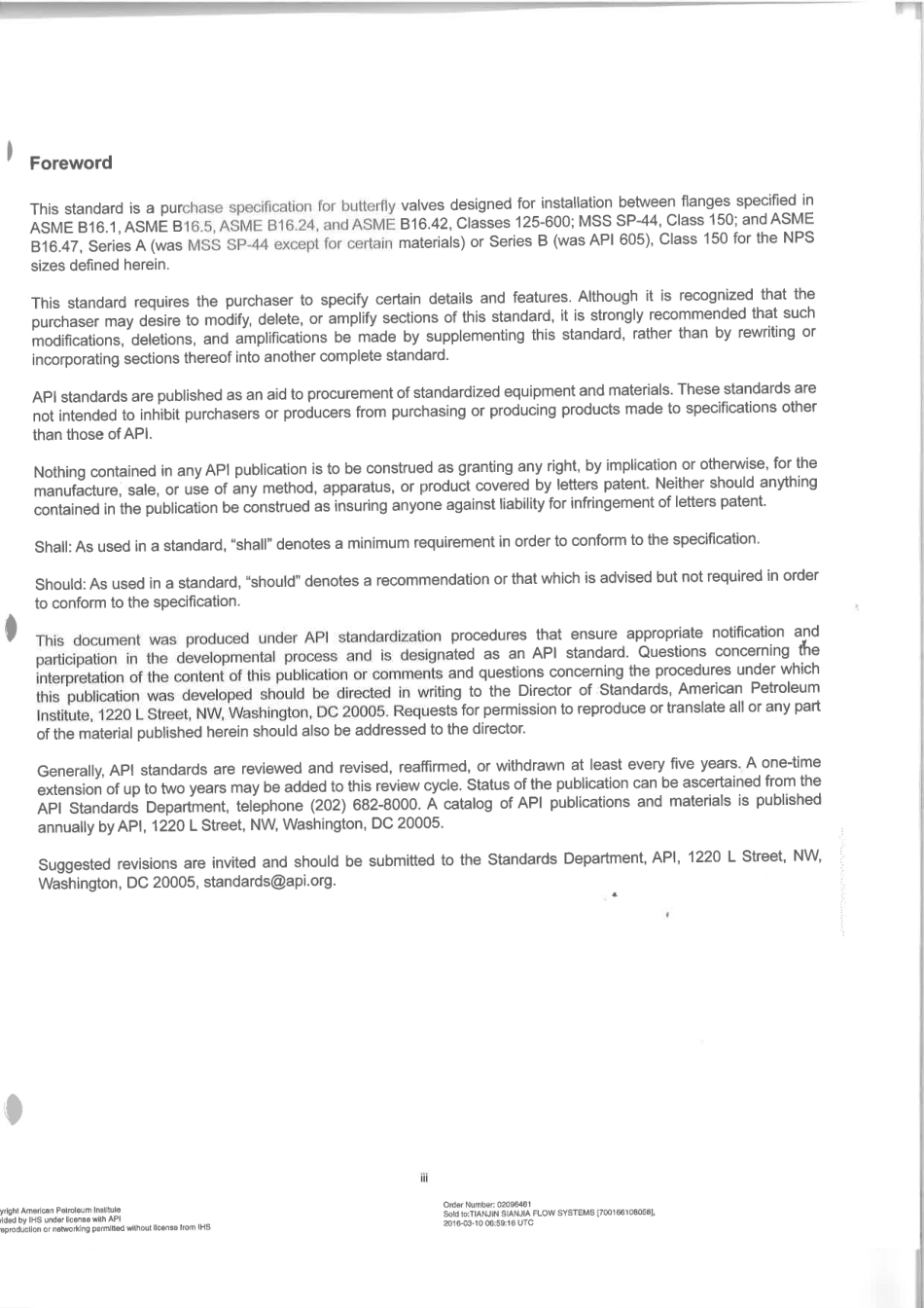 API STD 609-2016 Butterfly Valves Double-flanged, Lug- and Wafer-type, Eighth Edition.pdf_第3页