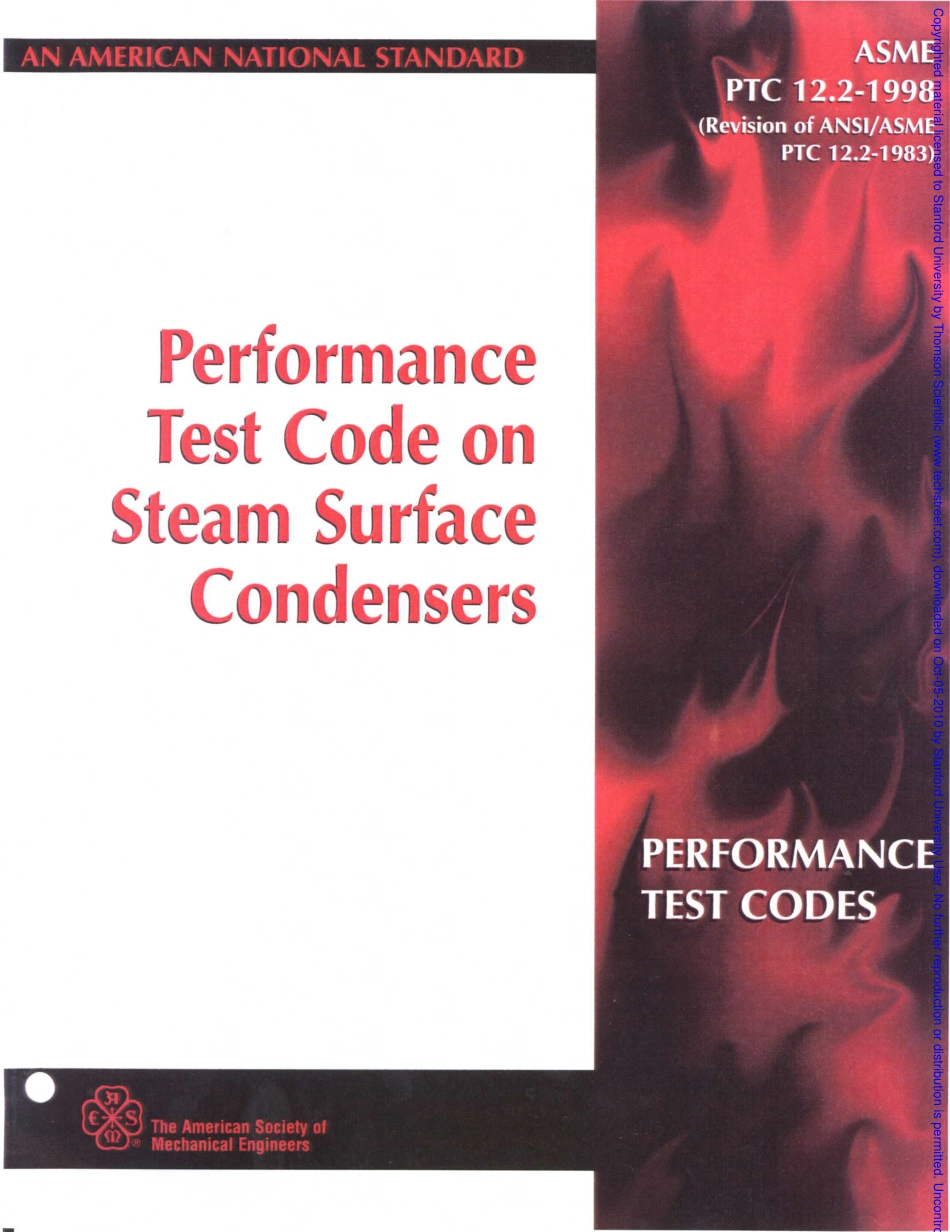 ASME PTC12.2_1998_Performance Test Code on Steam Surface Condensers.pdf_第1页