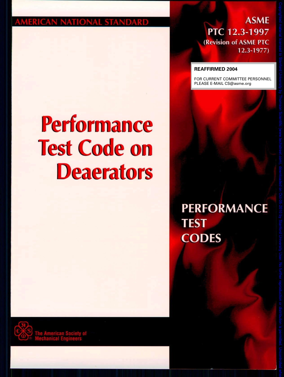 ASME PTC12.3_1997_Performance Test Code on Deaerators.pdf_第1页