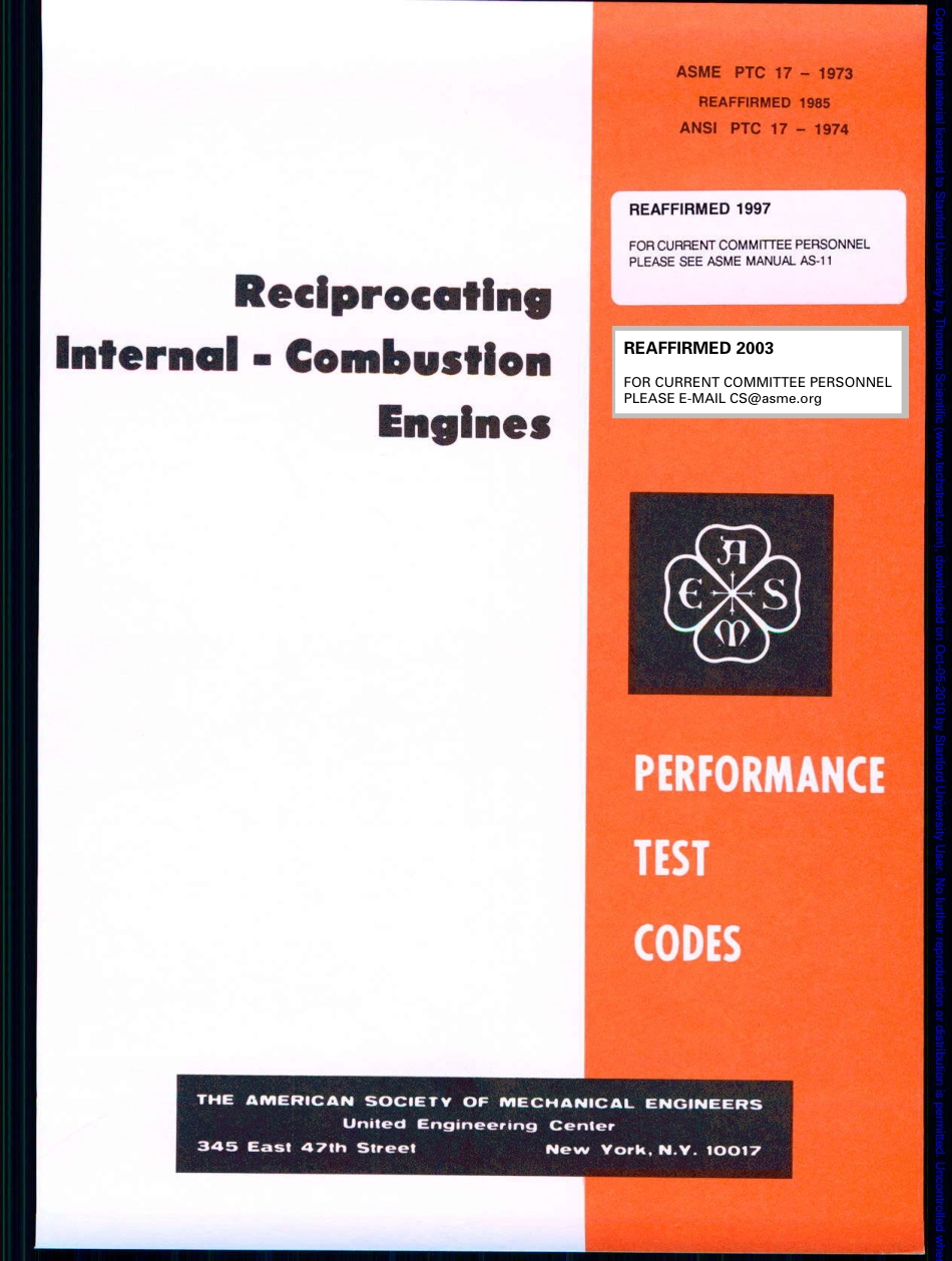 ASME PTC17_1973_Reciprocating Internal-Combustion Engines.pdf_第1页