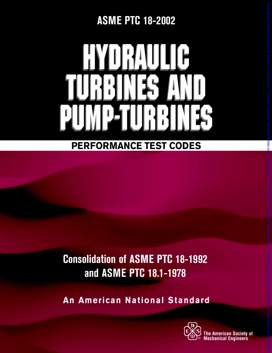 ASME PTC18_2002_Hydraulic Turbines and Pump-Turbines.pdf_第1页