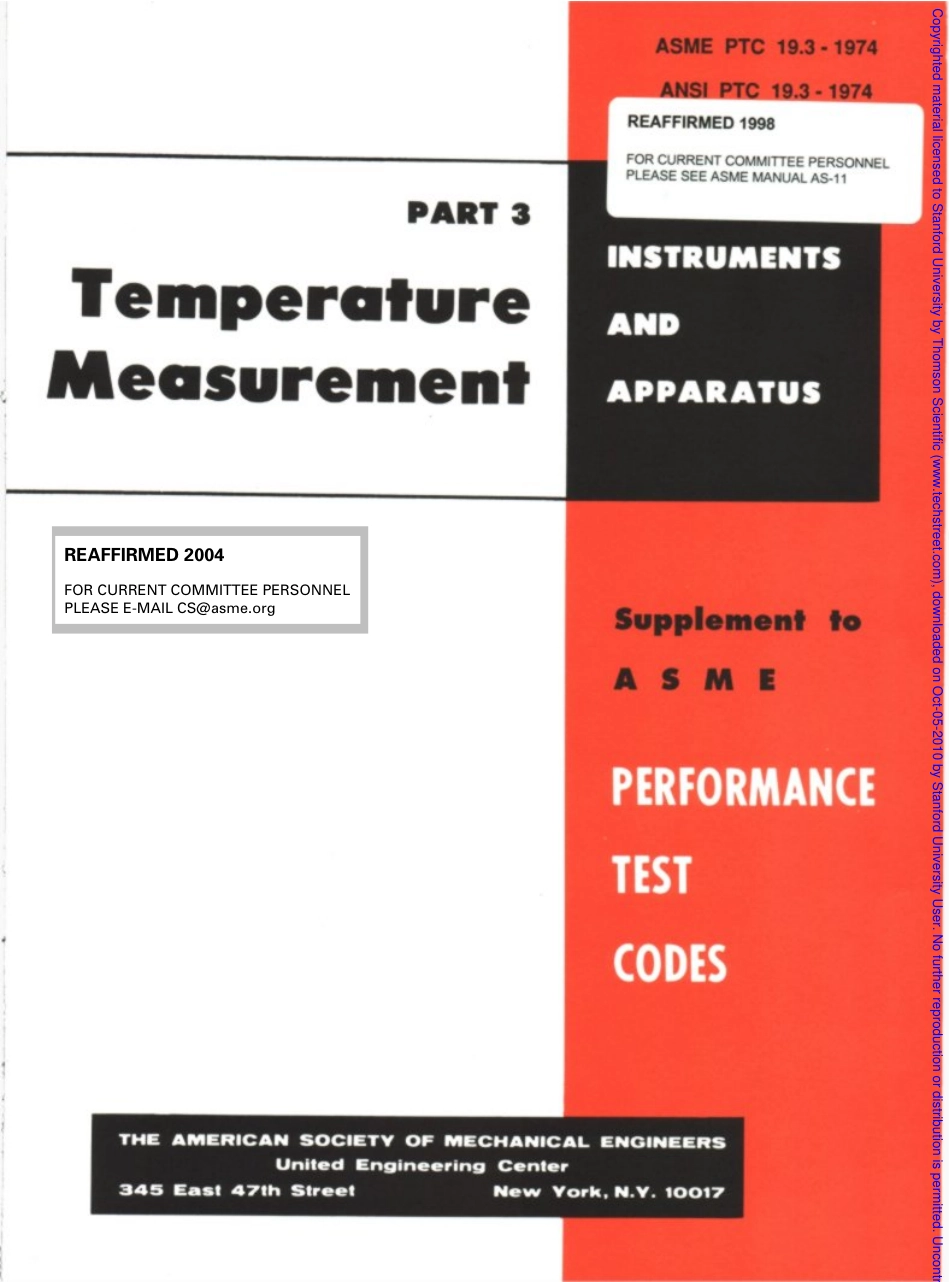 ASME PTC19.3_1974_Temperature Measurement.pdf_第1页