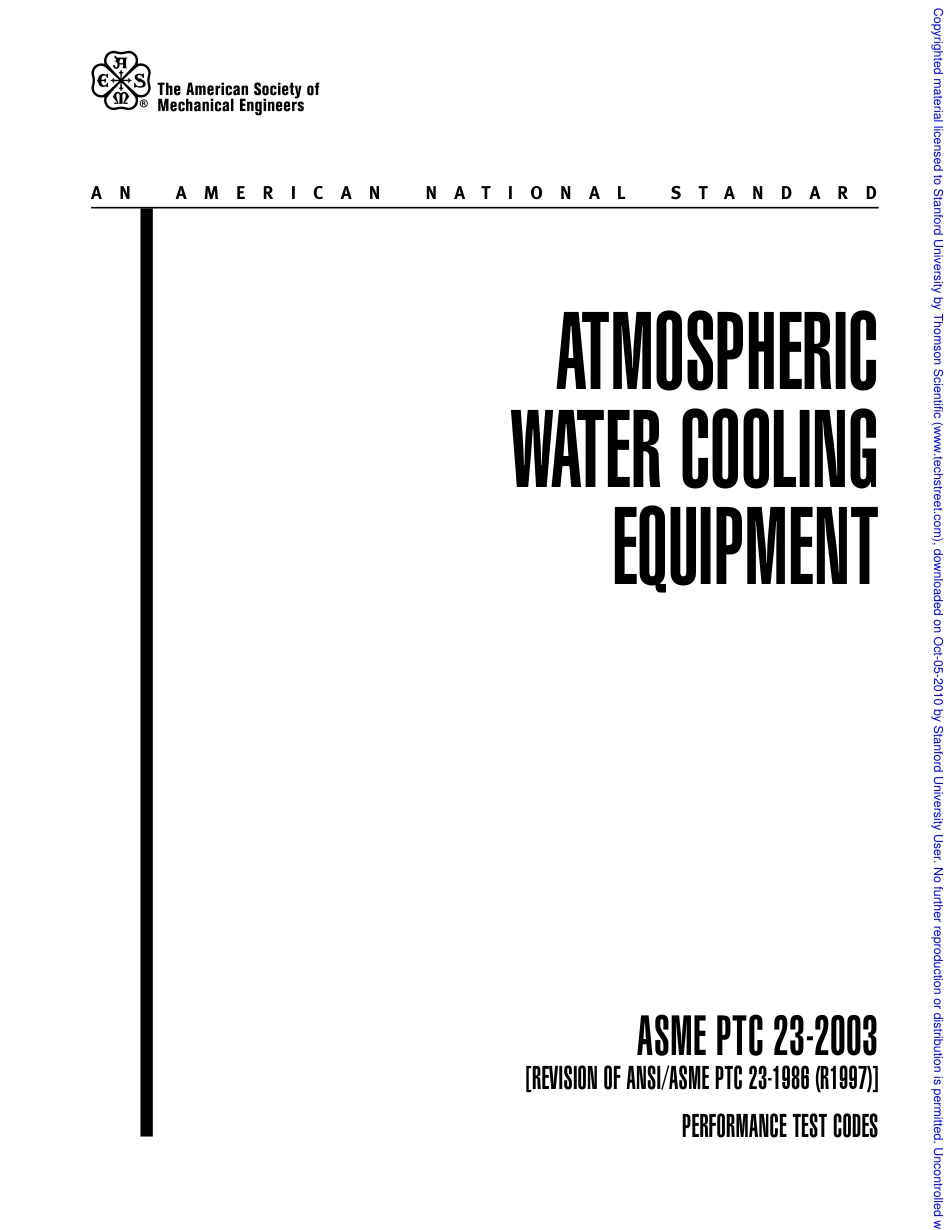 ASME PTC23_2003_Atmospheric Water Cooling Equipment - Performance Test Codes.pdf_第2页