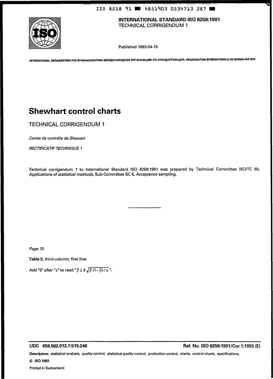 ISO 08258-1991 cor1-1993 scan.pdf_第1页