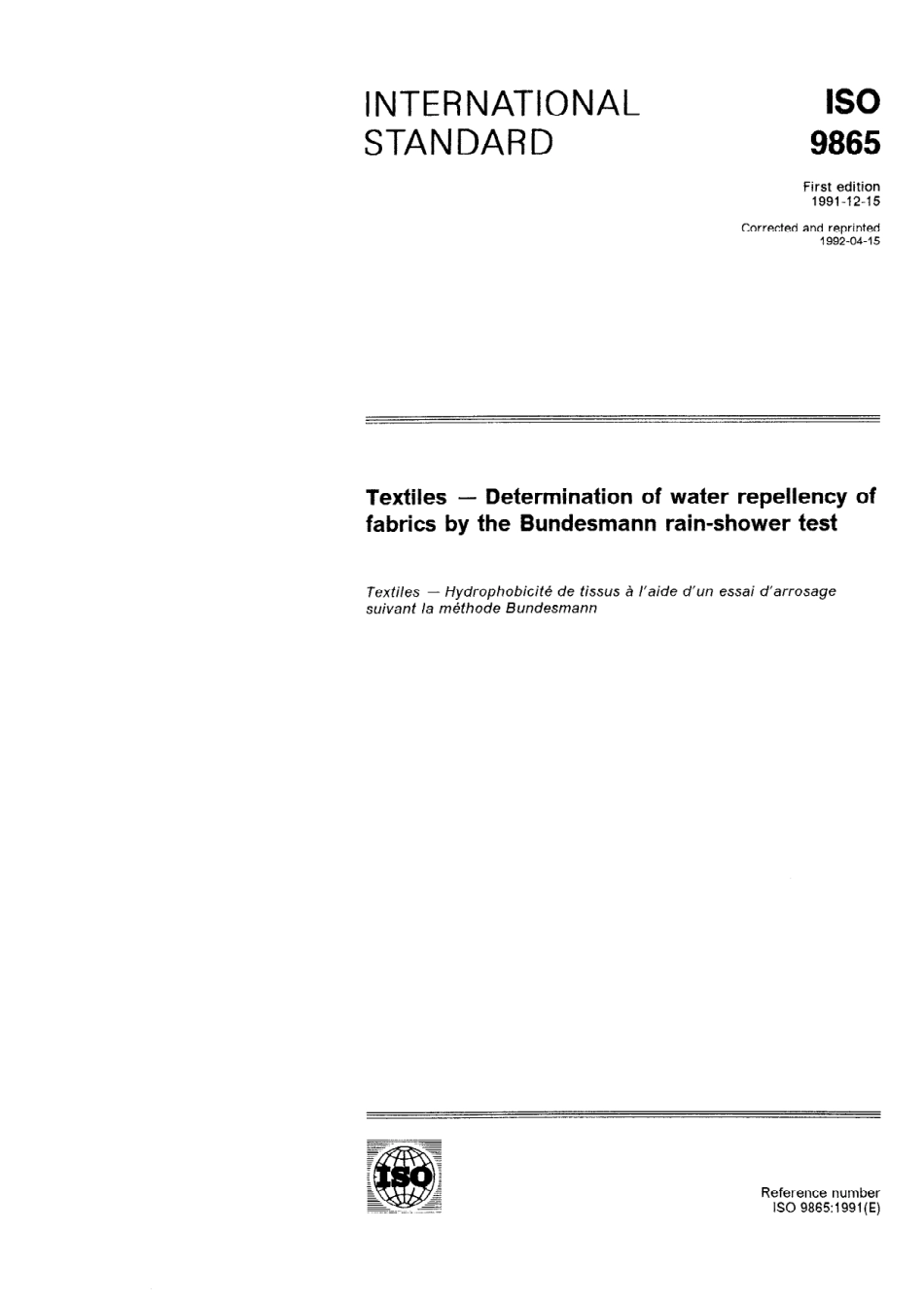 ISO 09865-1991 (1992) scan.pdf_第1页