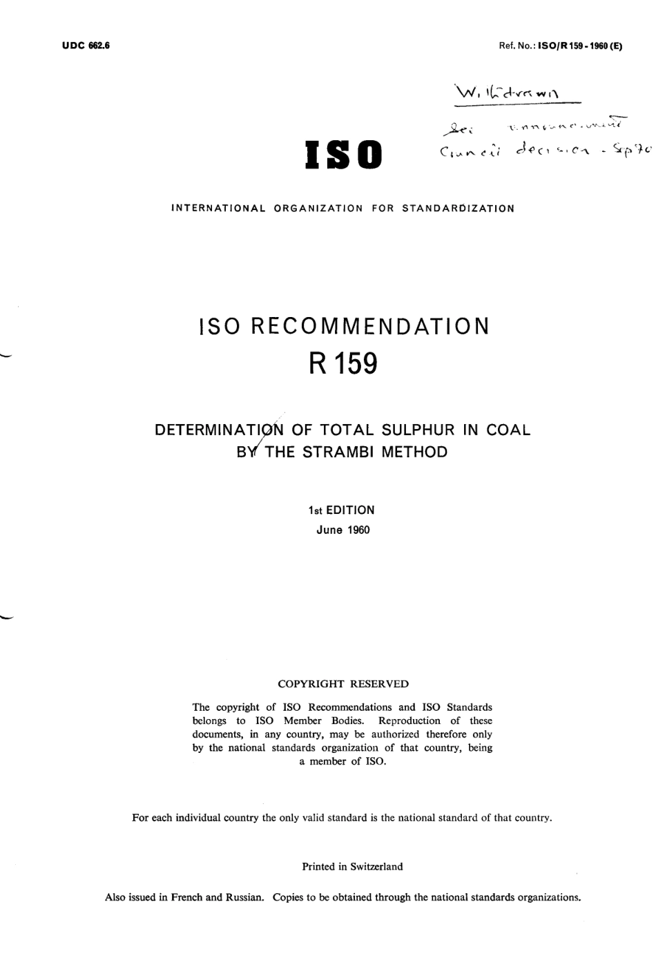 ISO R 00159-1960 scan.pdf_第1页