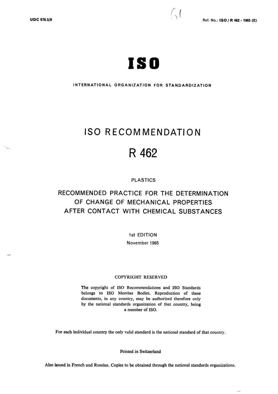 ISO R 00462-1965 scan.pdf_第1页