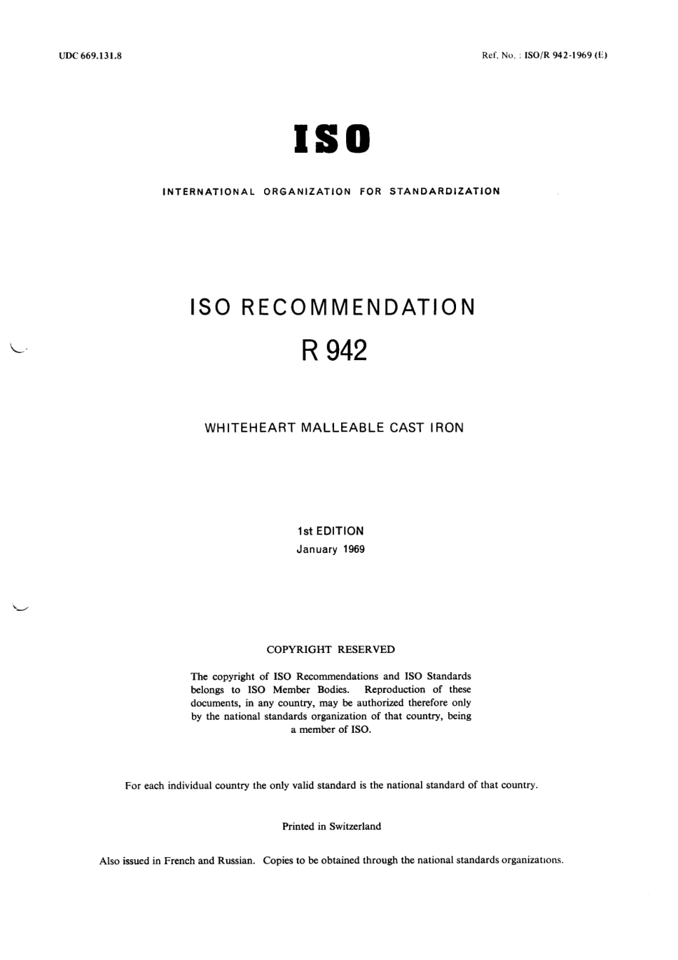 ISO R 00942-1969 scan.pdf_第1页