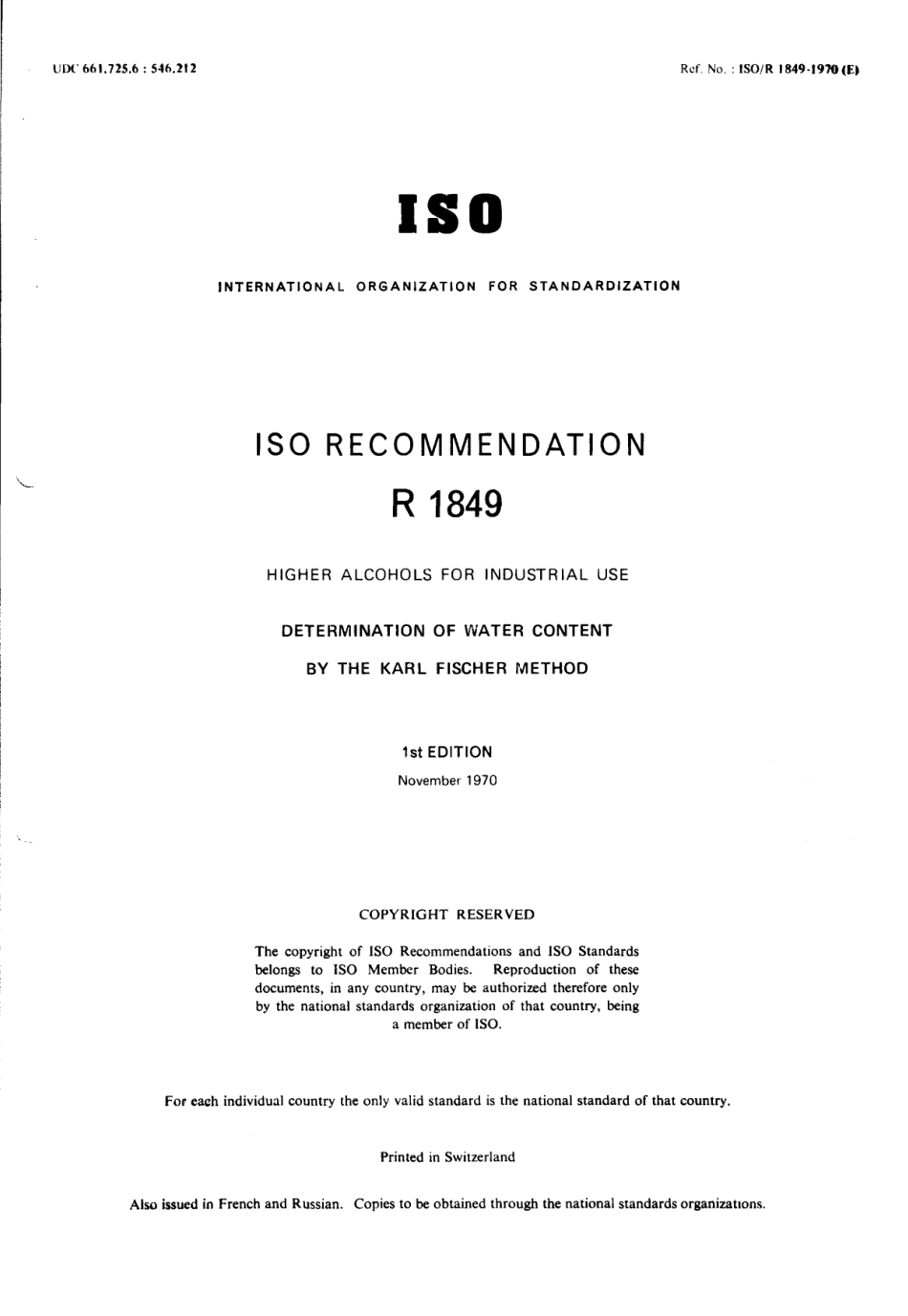 ISO R 01849-1970 scan.pdf_第1页
