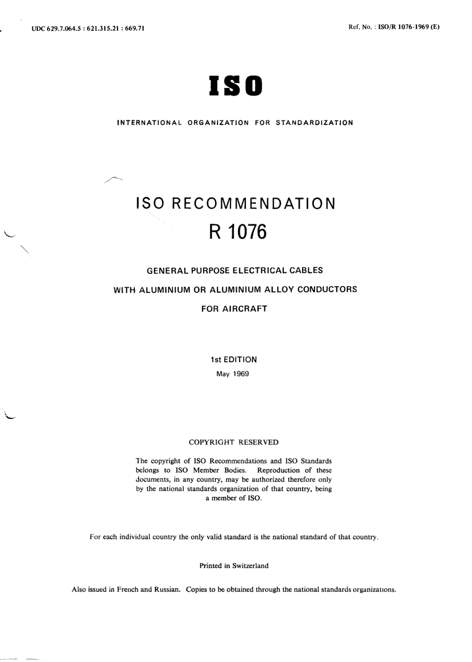 ISO R 01076-1969 scan.pdf_第1页