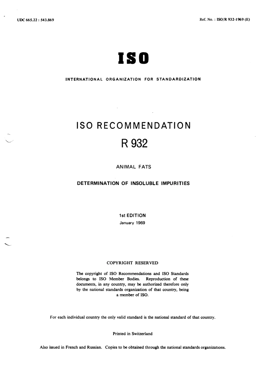 ISO R 00932-1969 scan.pdf_第1页