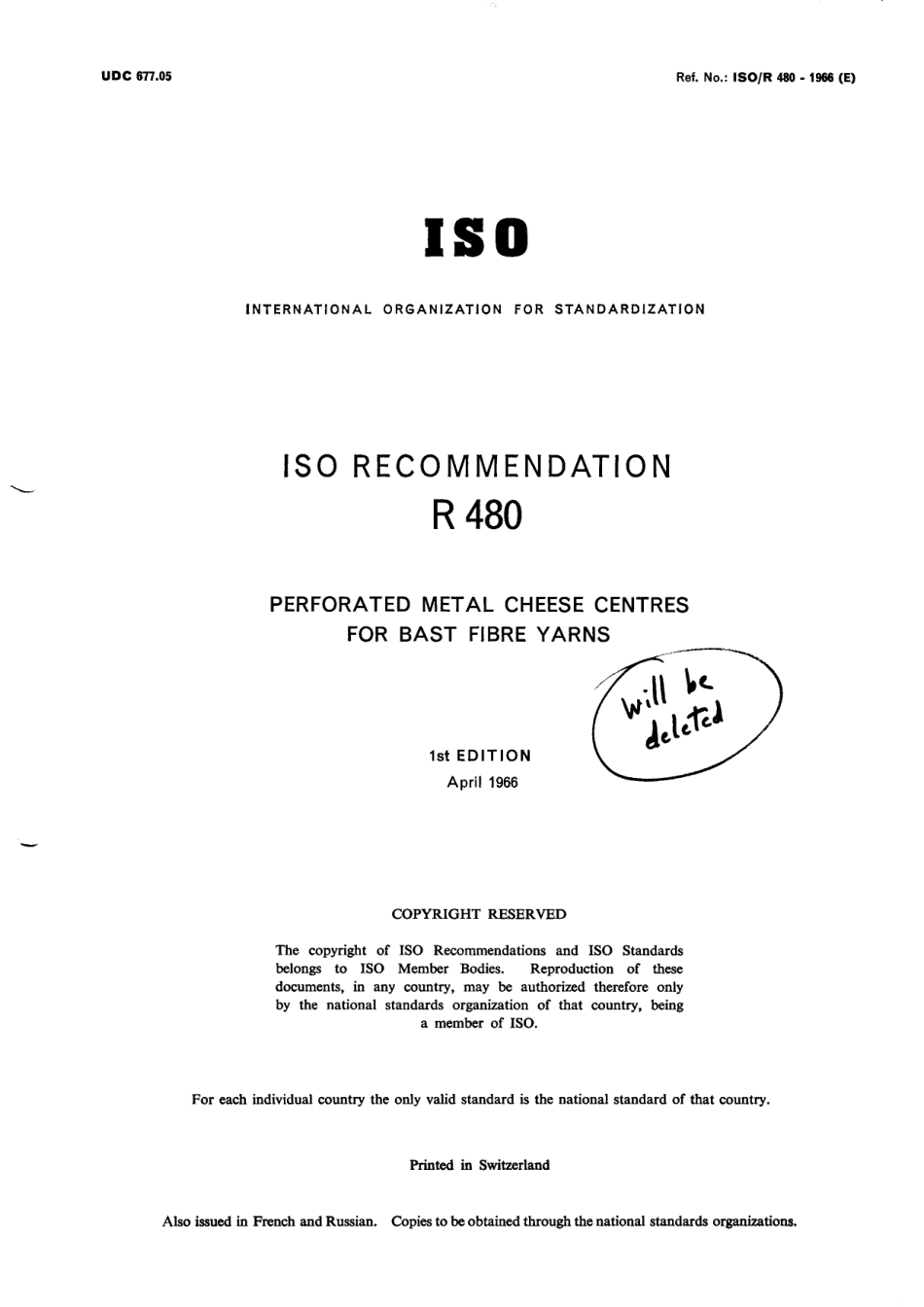 ISO R 00480-1966 scan.pdf_第1页