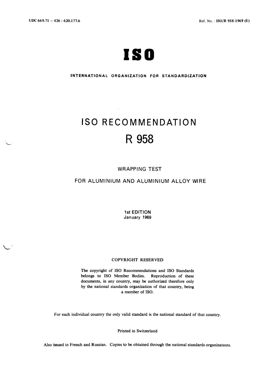 ISO R 00958-1969 scan.pdf_第1页