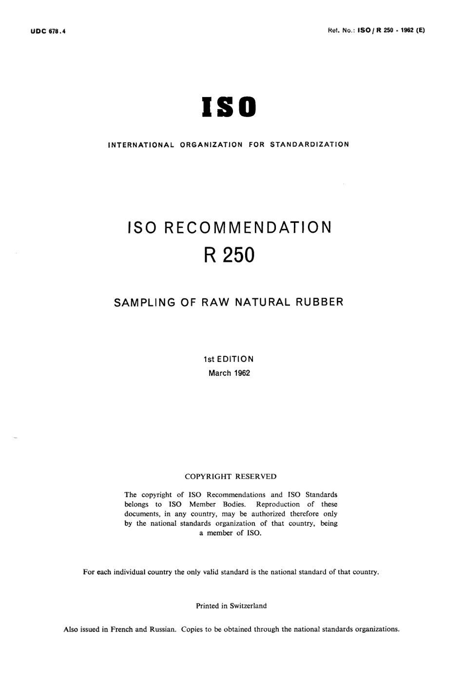 ISO R 00250-1962 scan.pdf_第1页