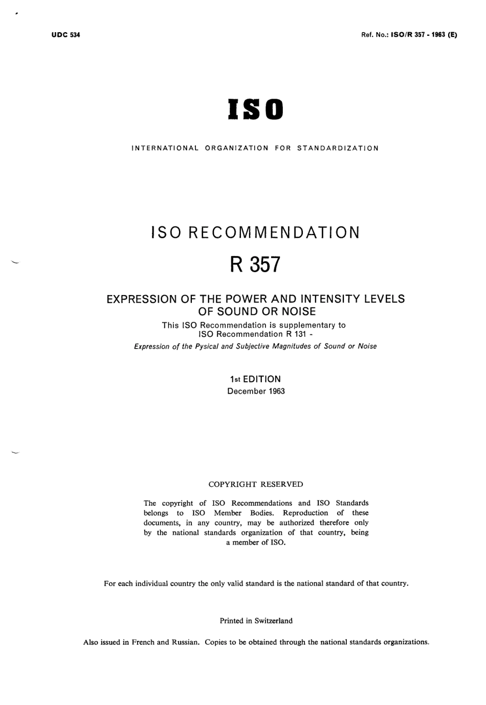 ISO R 00357-1963 scan.pdf_第1页