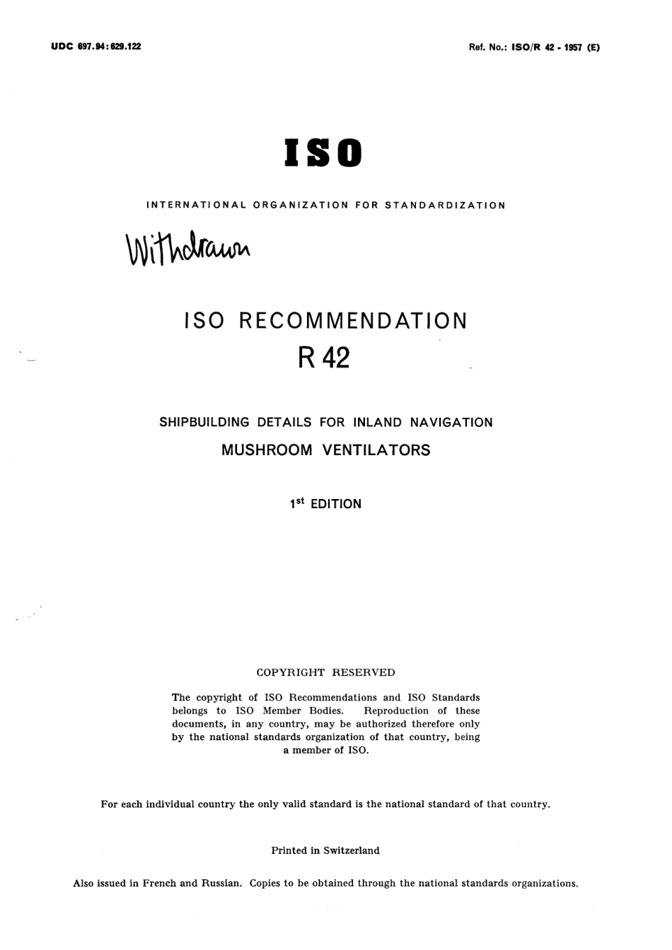 ISO R 00042-1957 scan.pdf_第1页