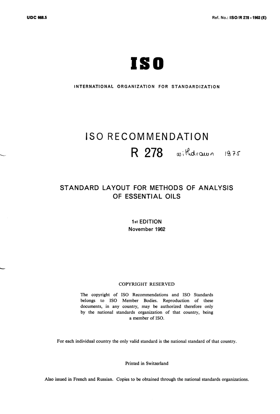 ISO R 00278-1962 scan.pdf_第1页