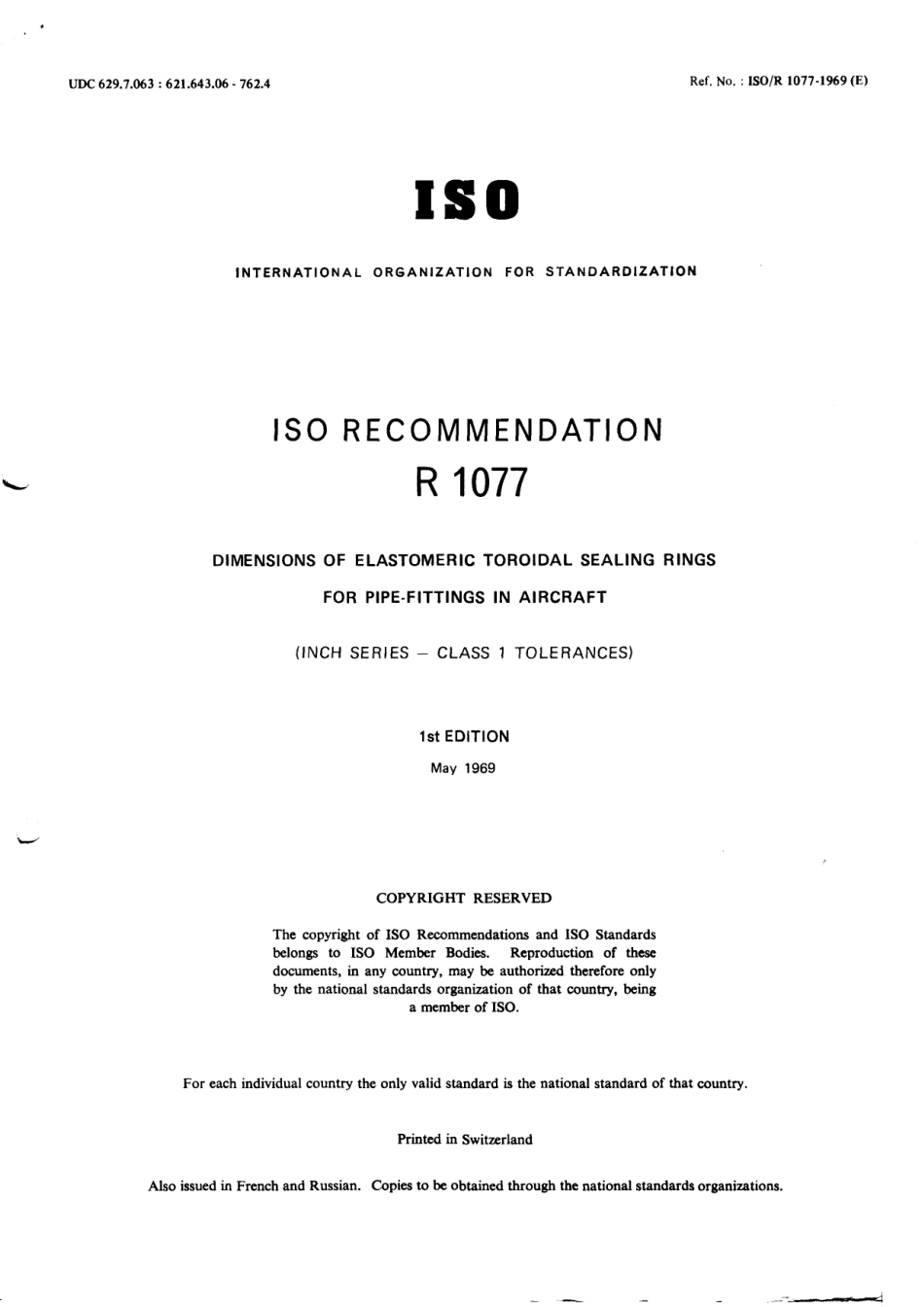 ISO R 01077-1969 scan.pdf_第1页
