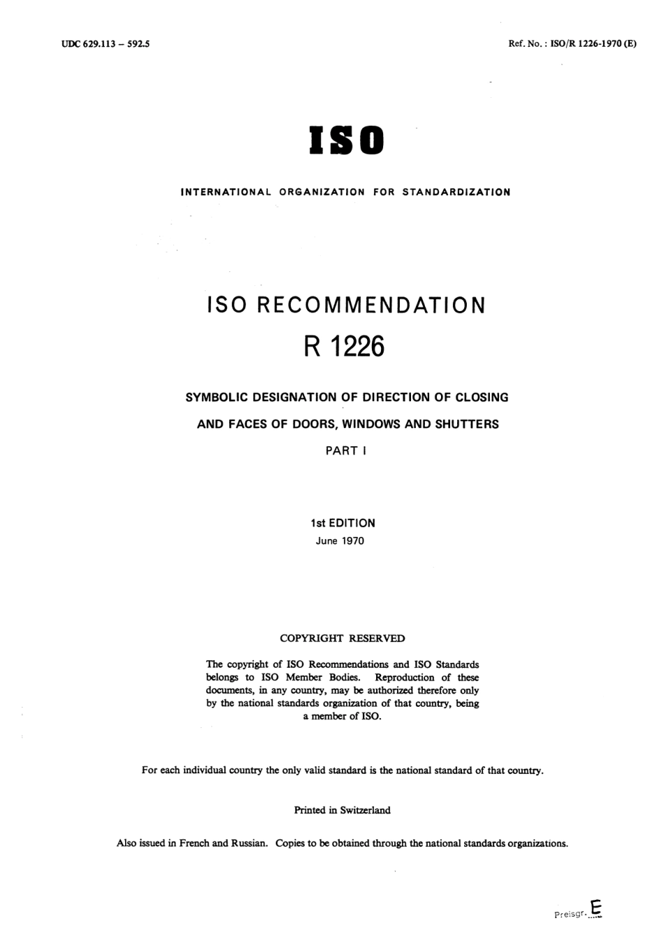 ISO R 01226-1970 scan.pdf_第1页