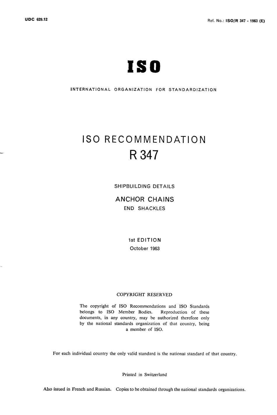 ISO R 00347-1963 scan.pdf_第1页