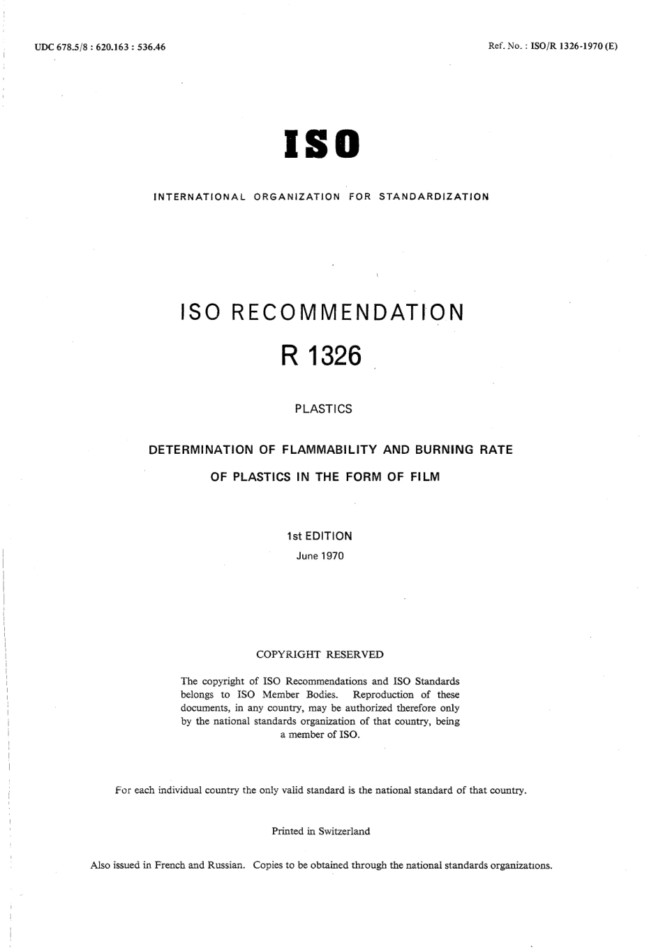 ISO R 01326-1970 scan.pdf_第1页