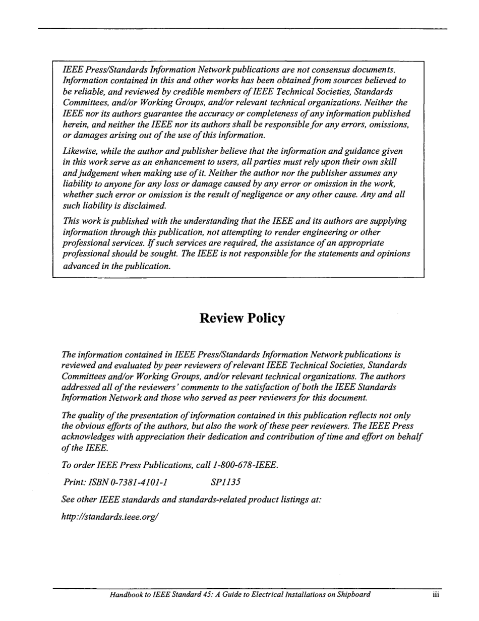 Handbook to IEEE Standard 45 - A Guide to Electrical Installations on Shipboard (2011).pdf_第3页