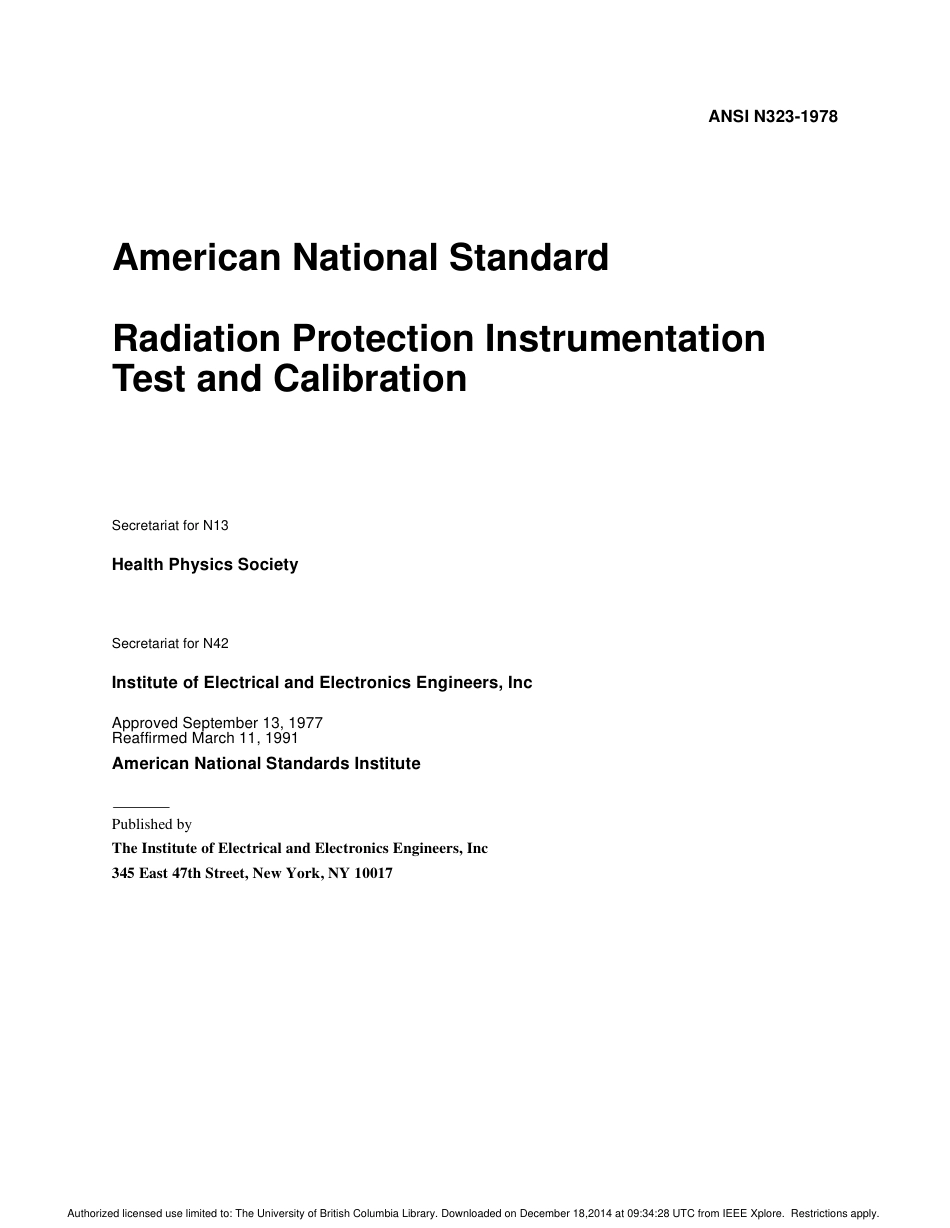 ANSI N323-1978 (1991).pdf_第1页