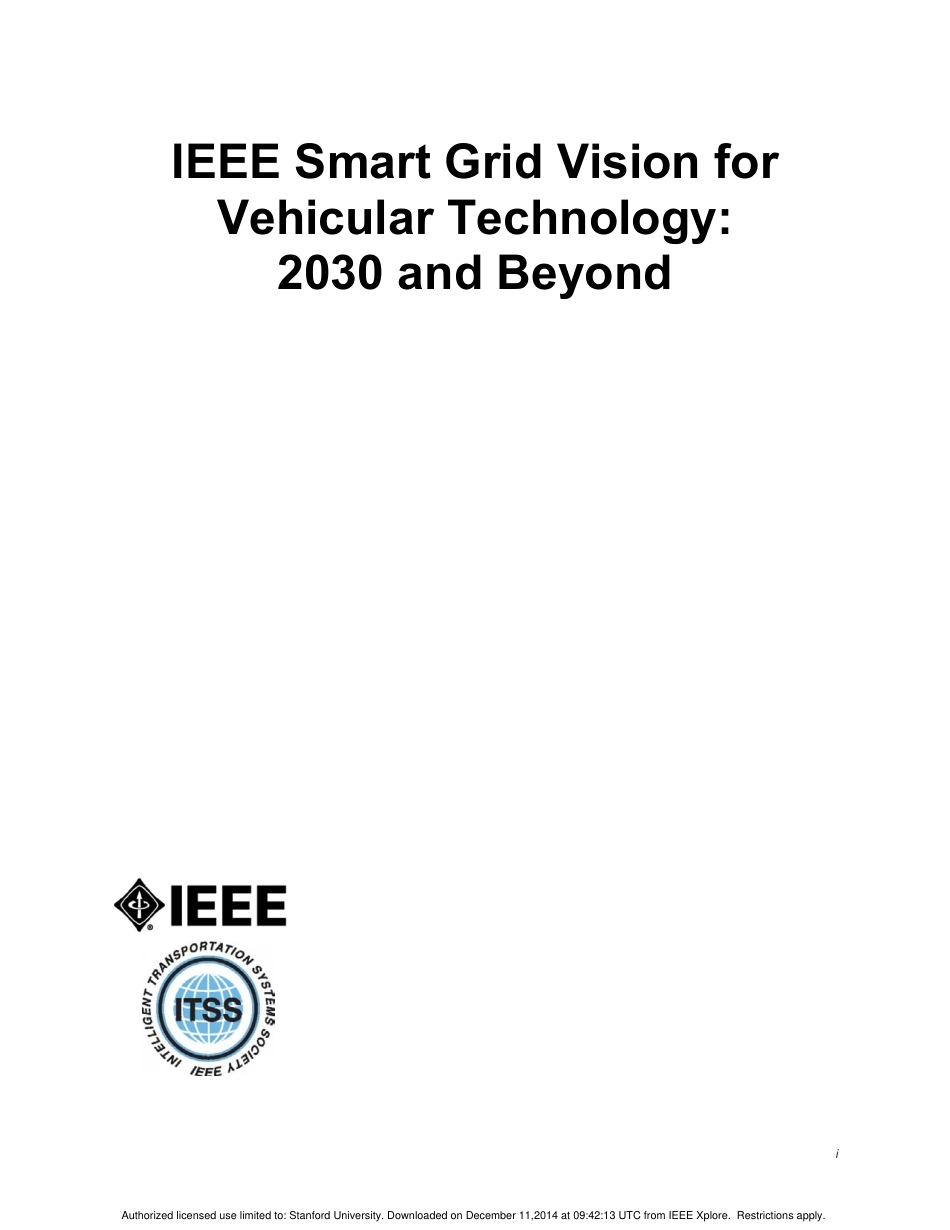 IEEE Smart Grid Vision for Vehicular Technology - 2030 and Beyond. 2014.pdf_第3页