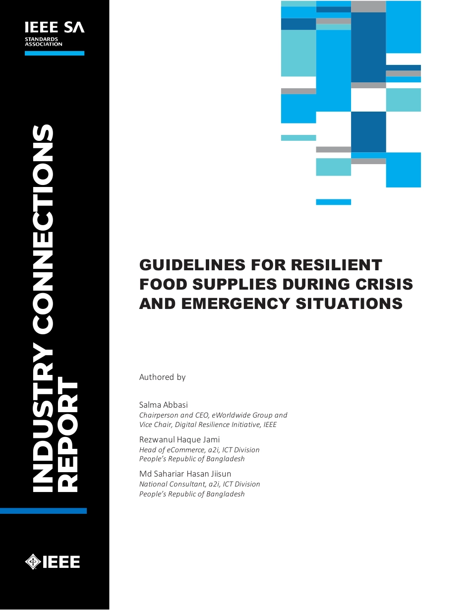 Guidelines for Resilient Food Supplies During Crisis and Emergency Situations 2023.pdf_第1页