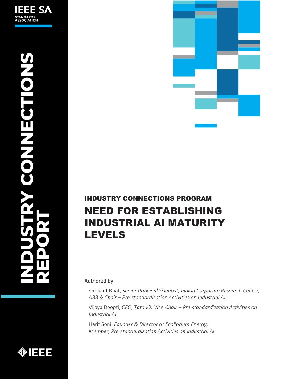 Need for establishing industrial ai maturity levels 2022.pdf_第1页