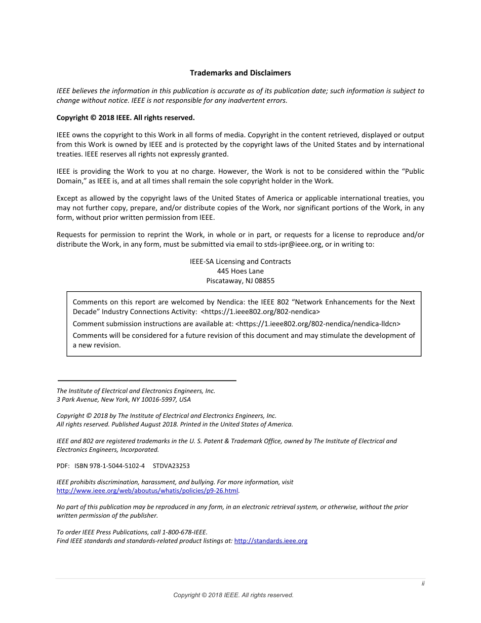 IEEE 802 Nendica Report - The Lossless Network for Data Centers 2018.pdf_第3页