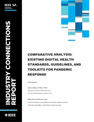 Comparative analysis - existing digital health standards, guidelines, and toolkits for pandemic response 2023.pdf