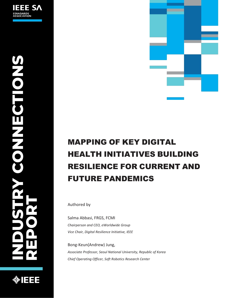Mapping of key digital health initiatives building resilience for current and future pandemics 2023.pdf_第1页