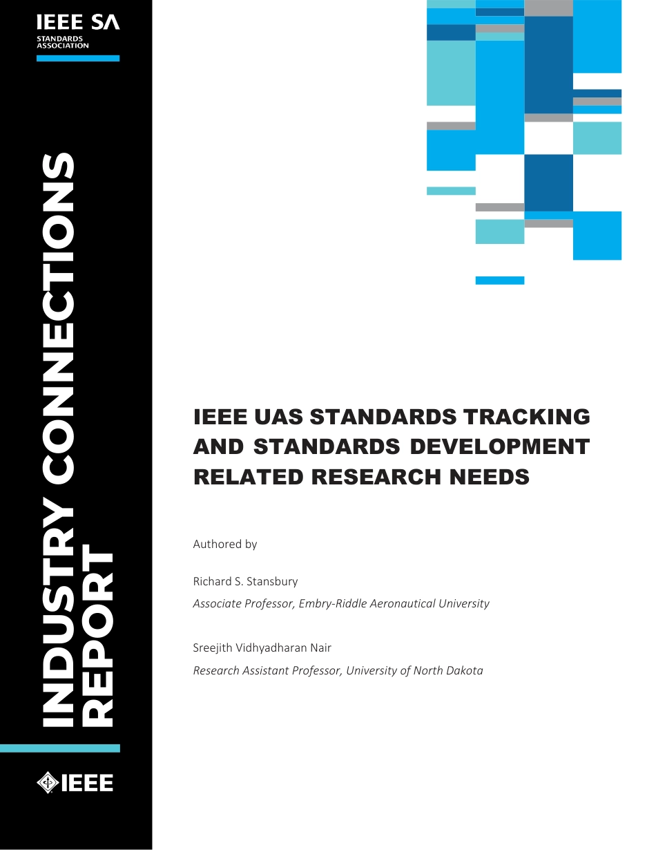 IEEE UAS standards tracking and standards development related research needs 2023.pdf_第1页