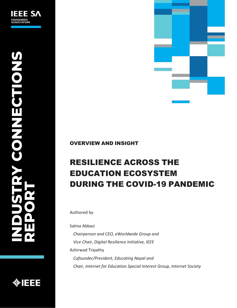 Overview and Insight - Resilience Across the Education Ecosystem During the COVID-19 Pandemic 2022.pdf_第1页