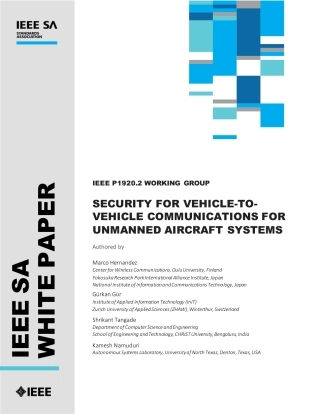 Security for vehicle-to-vehicle communications for unmanned aircraft systems 2023.pdf