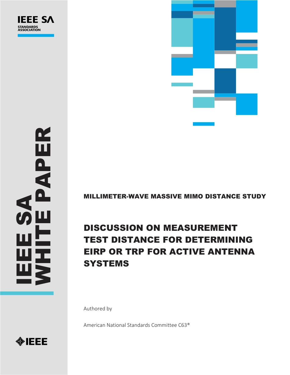 Discussion on Measurement Test Distance for Determining EIRP or TRP for Active Antenna Systems 2024.pdf_第1页
