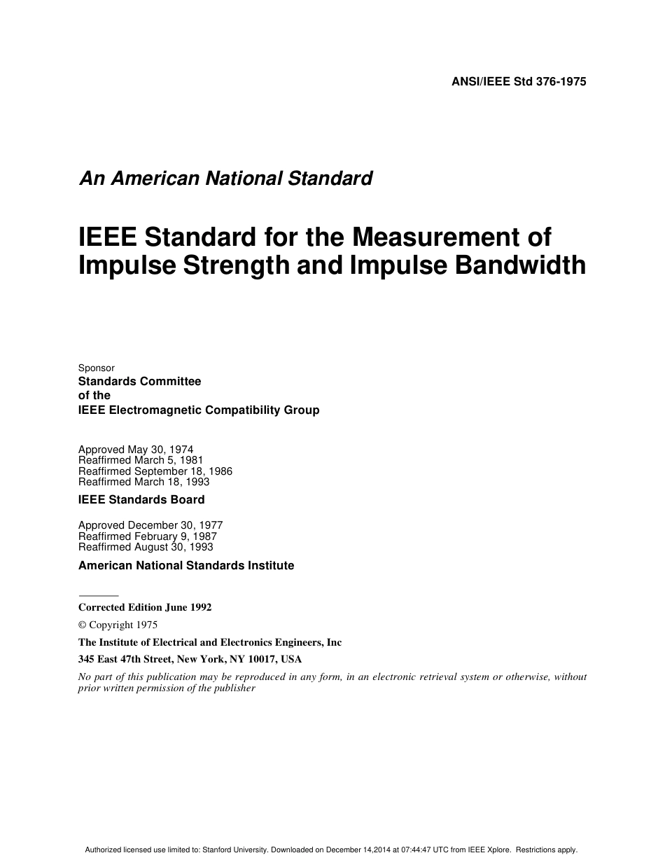 ANSI IEEE Std 376-1975 (1993).pdf_第1页