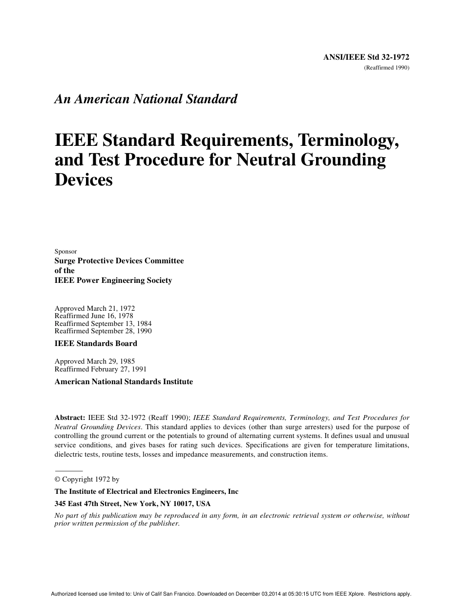 ANSI IEEE Std 32-1972 (1990).pdf_第1页