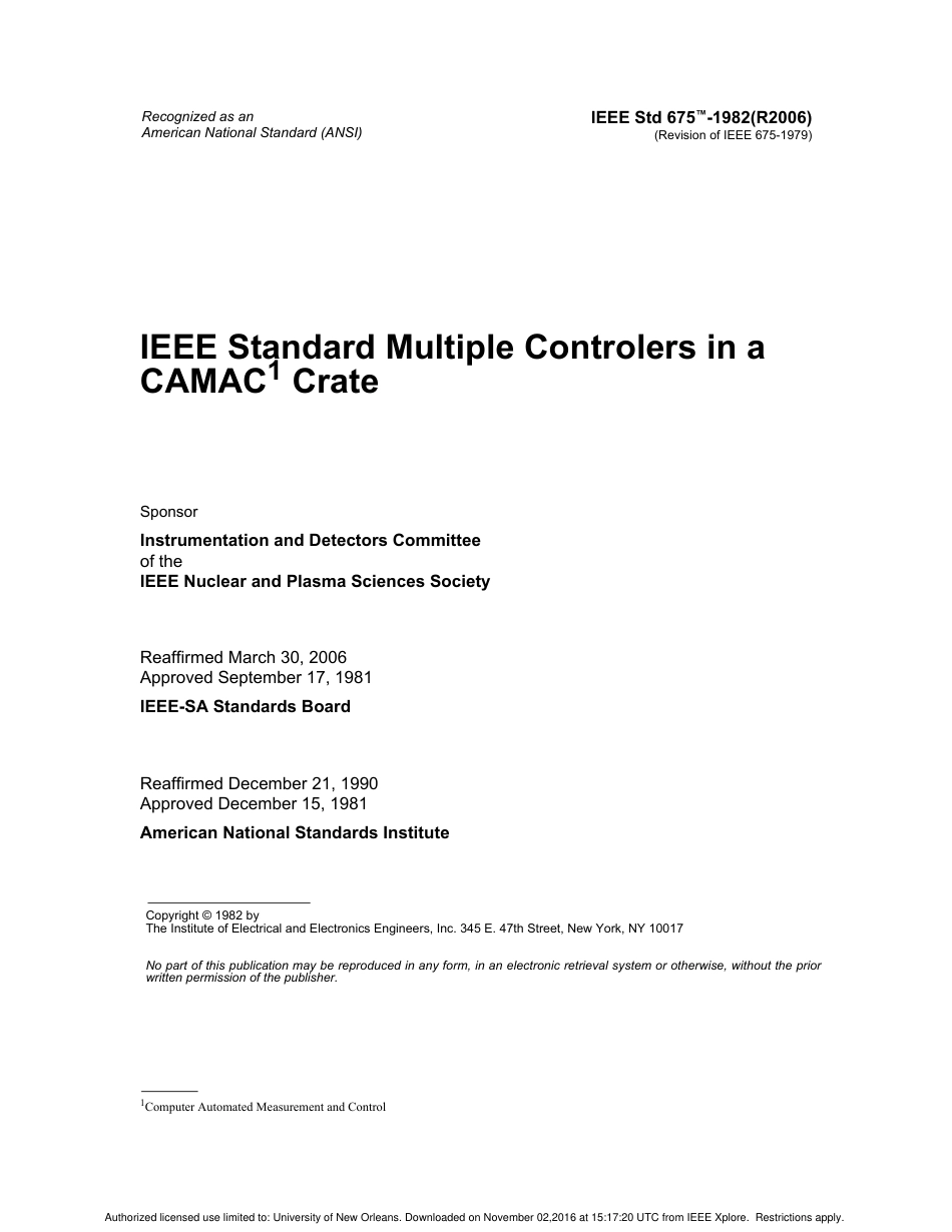 IEEE Std 675-1982 (2006).pdf_第1页