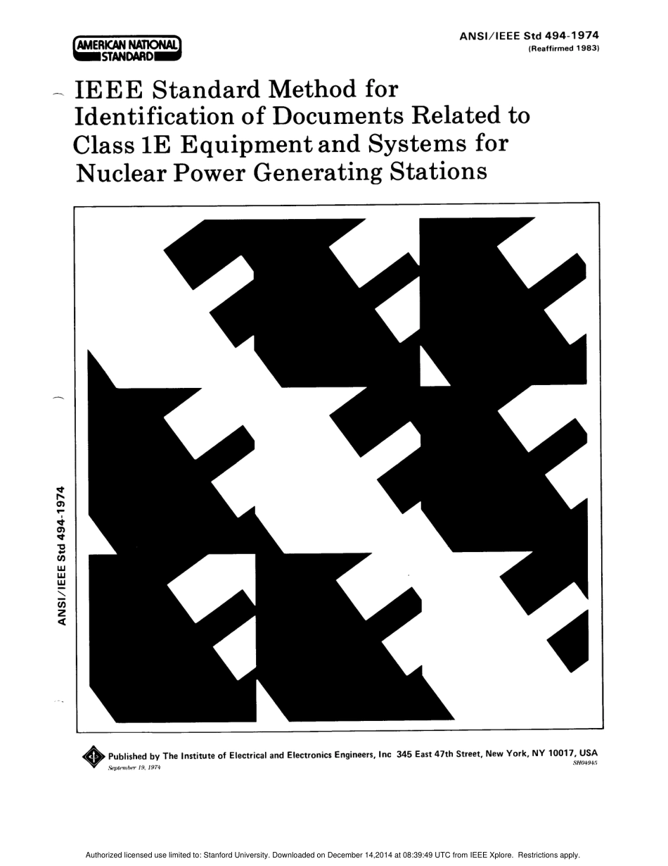 ANSI IEEE Std 494-1974 (1983) scan.pdf_第1页