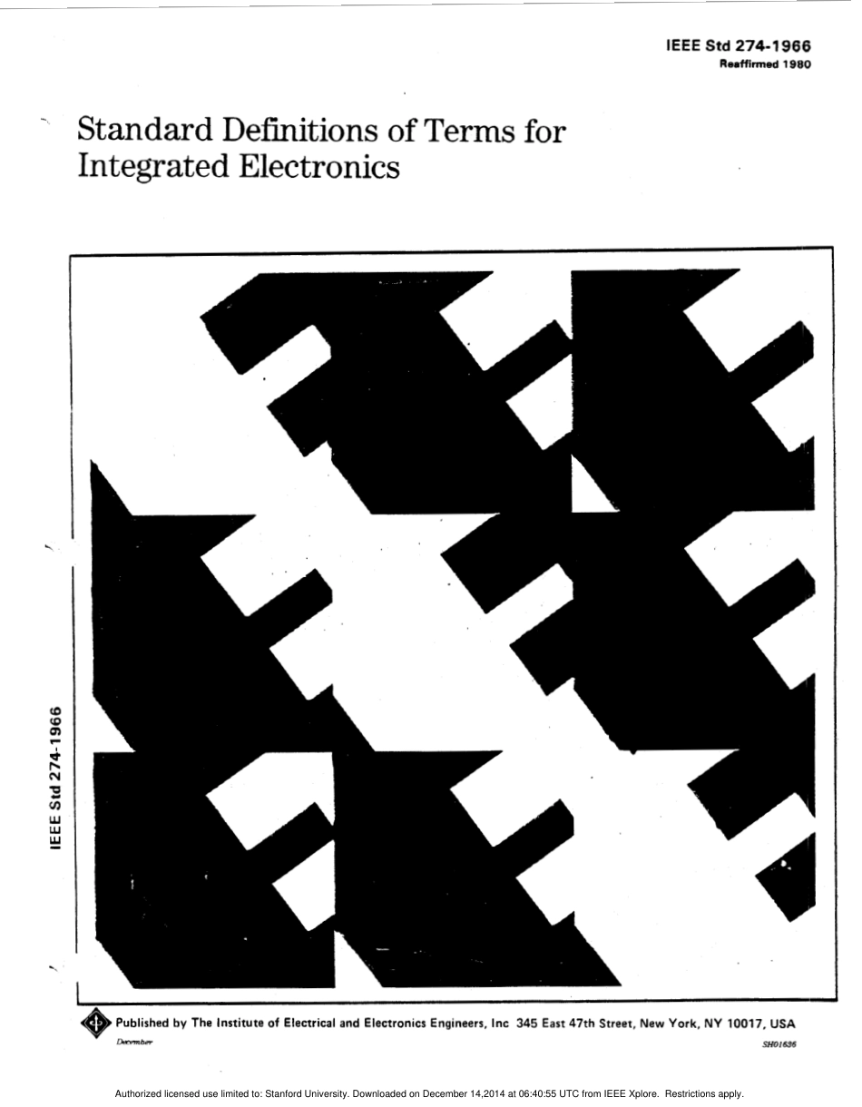 IEEE Std 274-1966 (1980) scan.pdf_第1页