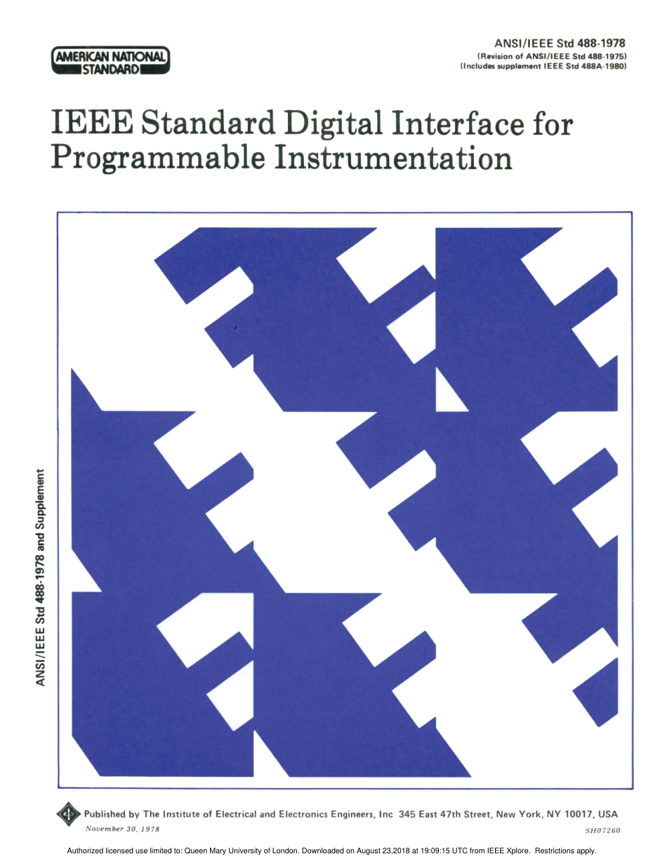 ANSI IEEE Std 488-1978 scan.pdf_第1页