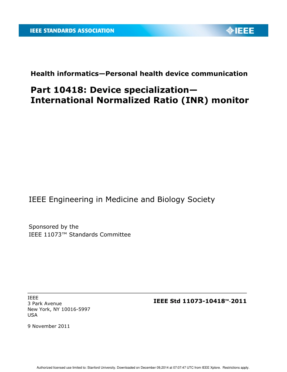IEEE Std 11073-10418-2011.pdf_第1页
