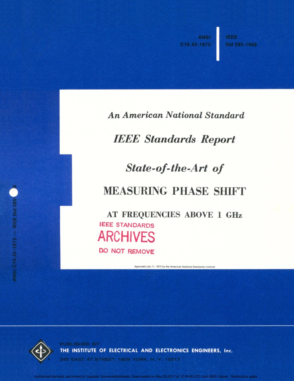 IEEE Std 285-1968 (ANSI C16.42-1972).pdf_第1页