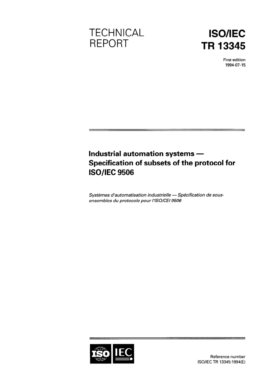 ISO IEC TR 13345-1994 scan.pdf_第1页